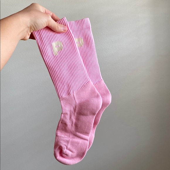 Pink Crew Socks - Picture 1 of 3